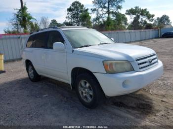  Salvage Toyota Highlander