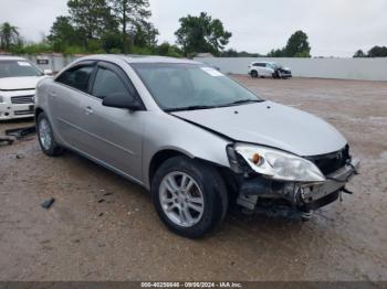  Salvage Pontiac G6