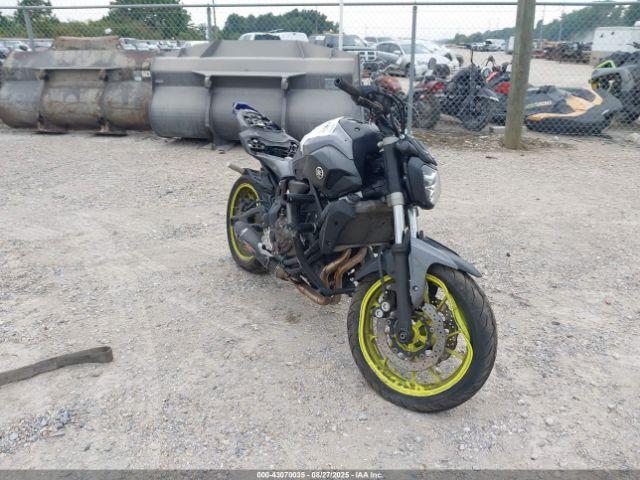  Salvage Yamaha Fz07