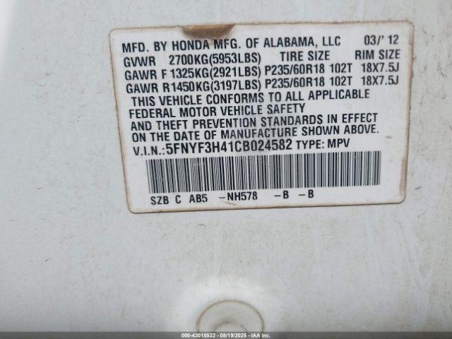 Honda Pilot Ex Image 15