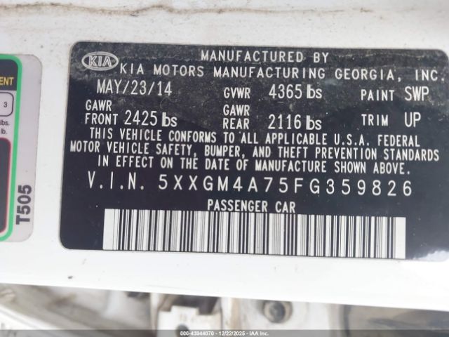 Kia Optima Lx Image 4