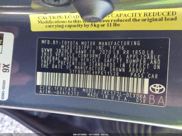 Toyota Corolla L Image 10