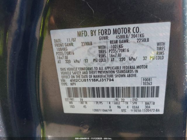 Mercury Mariner V6 Image 11