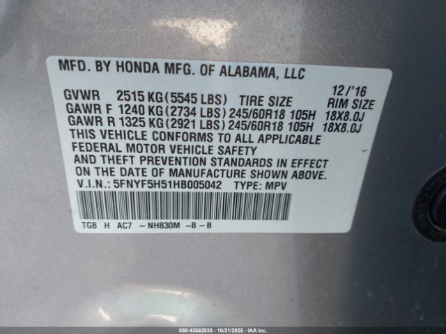 Honda Pilot Ex-l Image 13